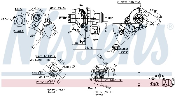 93421 Nissens Lader, Aufladung FüR CitroËN,Ds,Ford,Mazda,Peugeot,Volvo-image