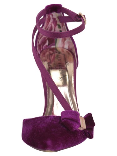 Juleta Cherry Velvet Pumps Heels Shoes 