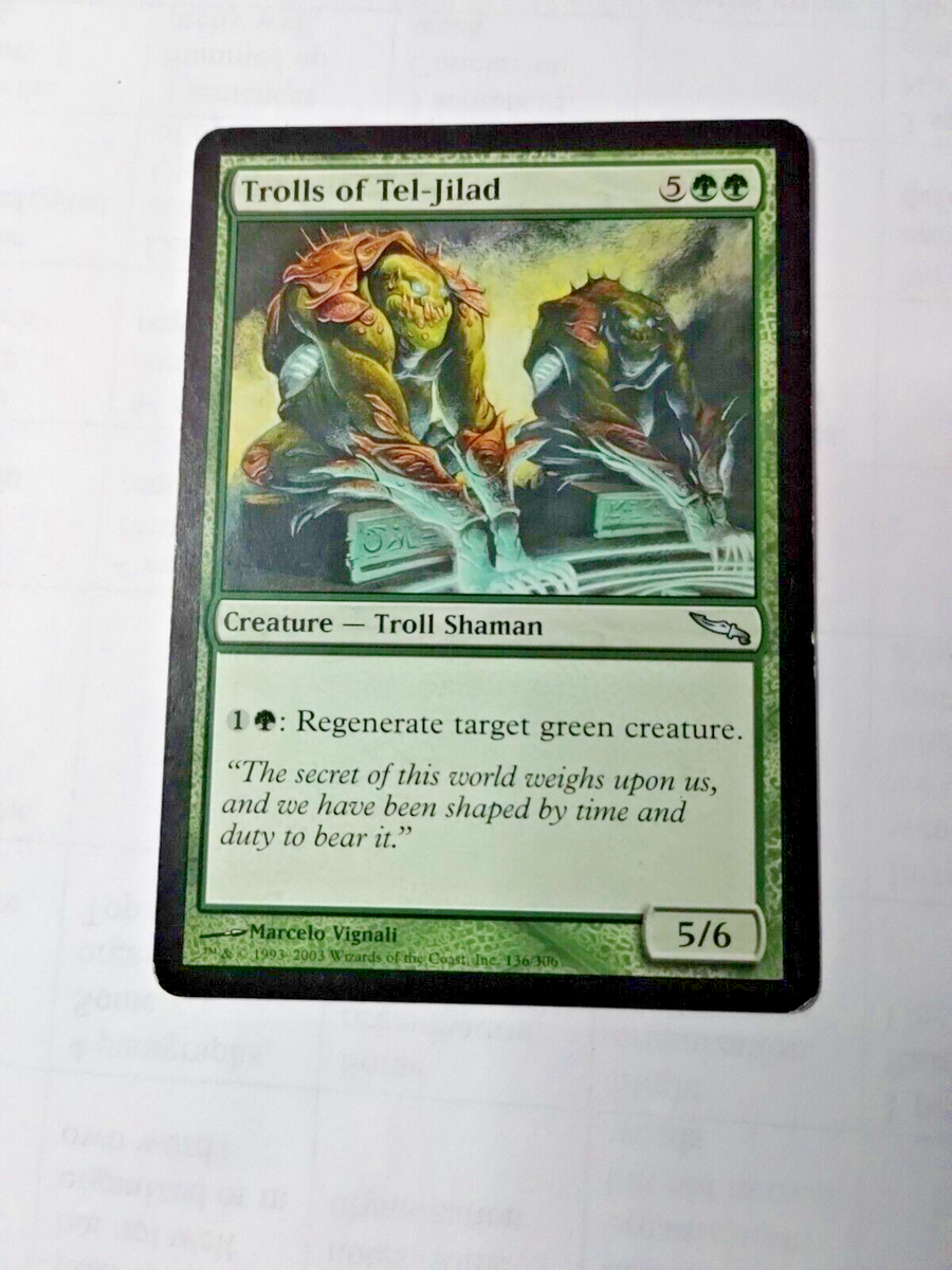 MTG Trolls of Tel-Jilad Mirrodin 136/306 Reg. Uncom. - Some Edge