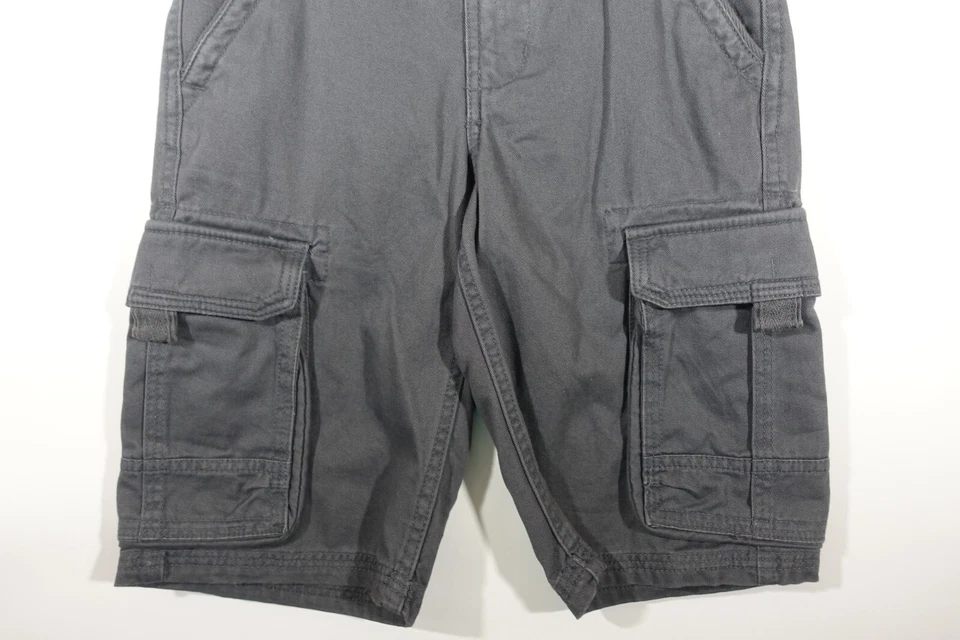 Canyon River Blues Cargo Shorts Boys 10 Adjustable Waistband Belted Cotton Gray - Image 3 of 4
