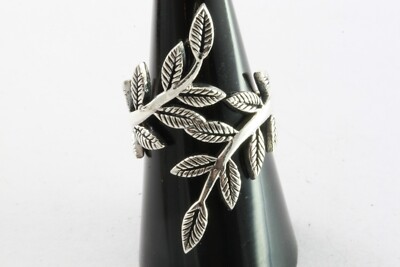 Bague Ancienne En Argent Massif - Taille 54, Poids 4,2g, Décor Filigrane Délicat - Bijou Vintage Français