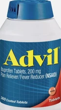 Advil Ibuprofen 200mg Pain Reliever/Fever Reducer 360 Tablets Exp: 07/26+