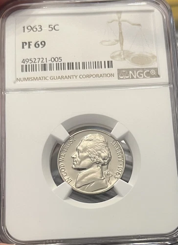 1963 Jefferson Nickel NGC PF 69