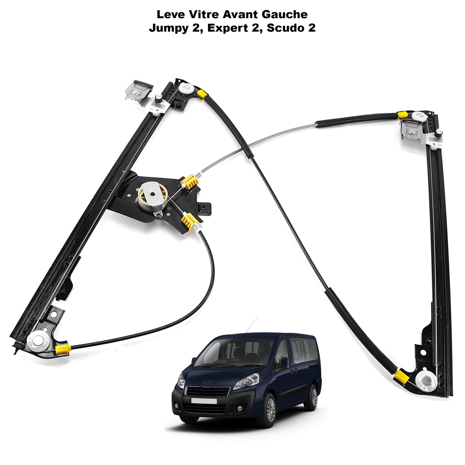 Mécanisme Lève Vitre Avant Gauche Haute Précision Expert 2 Jumpy II Scudo