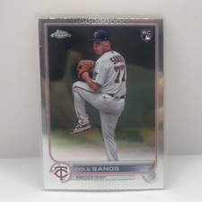 2022 Topps Chrome Update Baseball Cole Sands Base RC USC97 Minnesota Twins