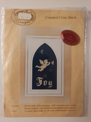  LYNNE PORTER DESIGNS *CHERUB JOY*gezählter Kreuzstich 2 1/4  5  6x13cm~Neu in Verpackung