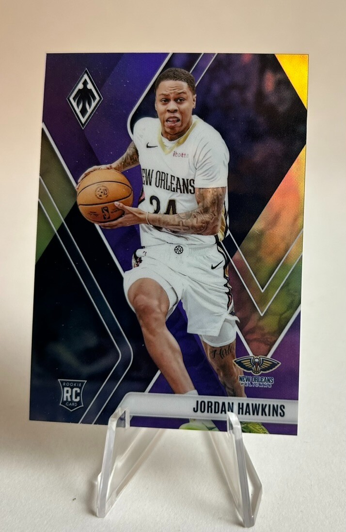 Jordan Hawkins 2023-24 Panini Phoenix RC Purple Prizm 63/150 #254