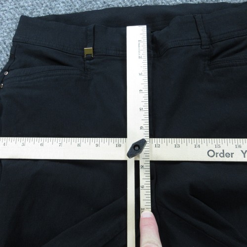 JM Collection Pants Women's 12 S Black Straight Chino - Picture 10 of 23
