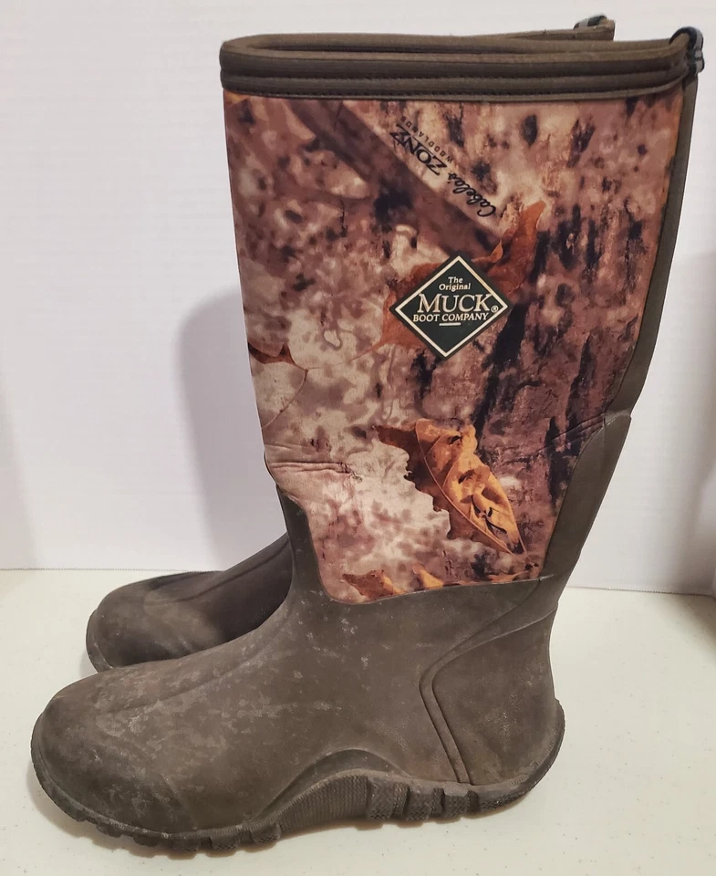 MUCK Cabela ZONZ Woodlands Camo Boots Size US 10 Men/11 Women Xpress Cool Inside - Image 3 of 4