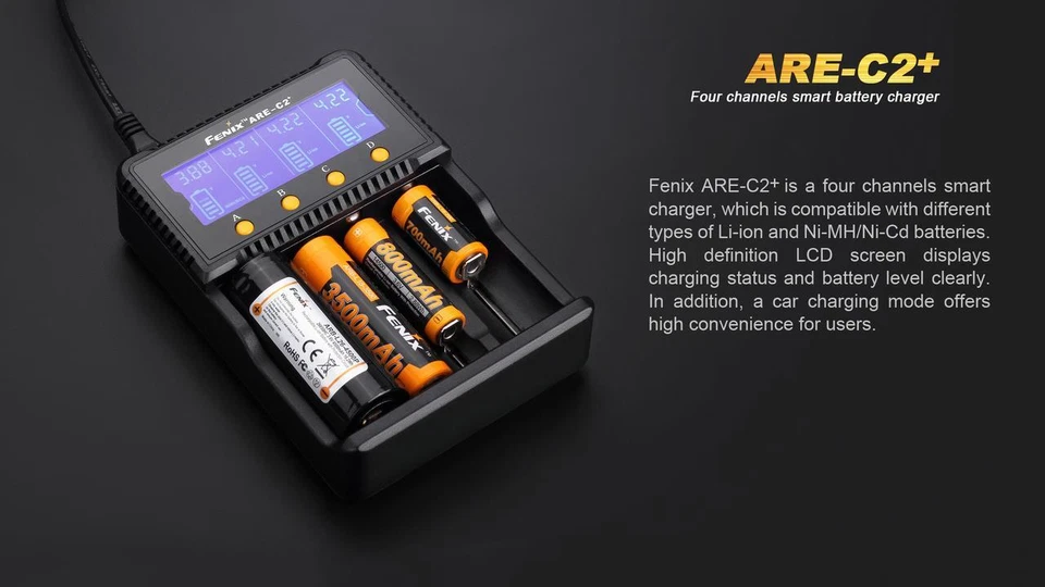 Fenix ARE-C2+Plus Four channel multi-battery smart charger - Image 3 of 4