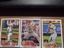 Peyton Battenfield, Brandon Pfadt & Ford Proctor Topps Rookies #472, US267&US6