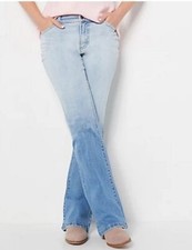 Peace Love World Two-Tone Regular Jeans Light Wash New