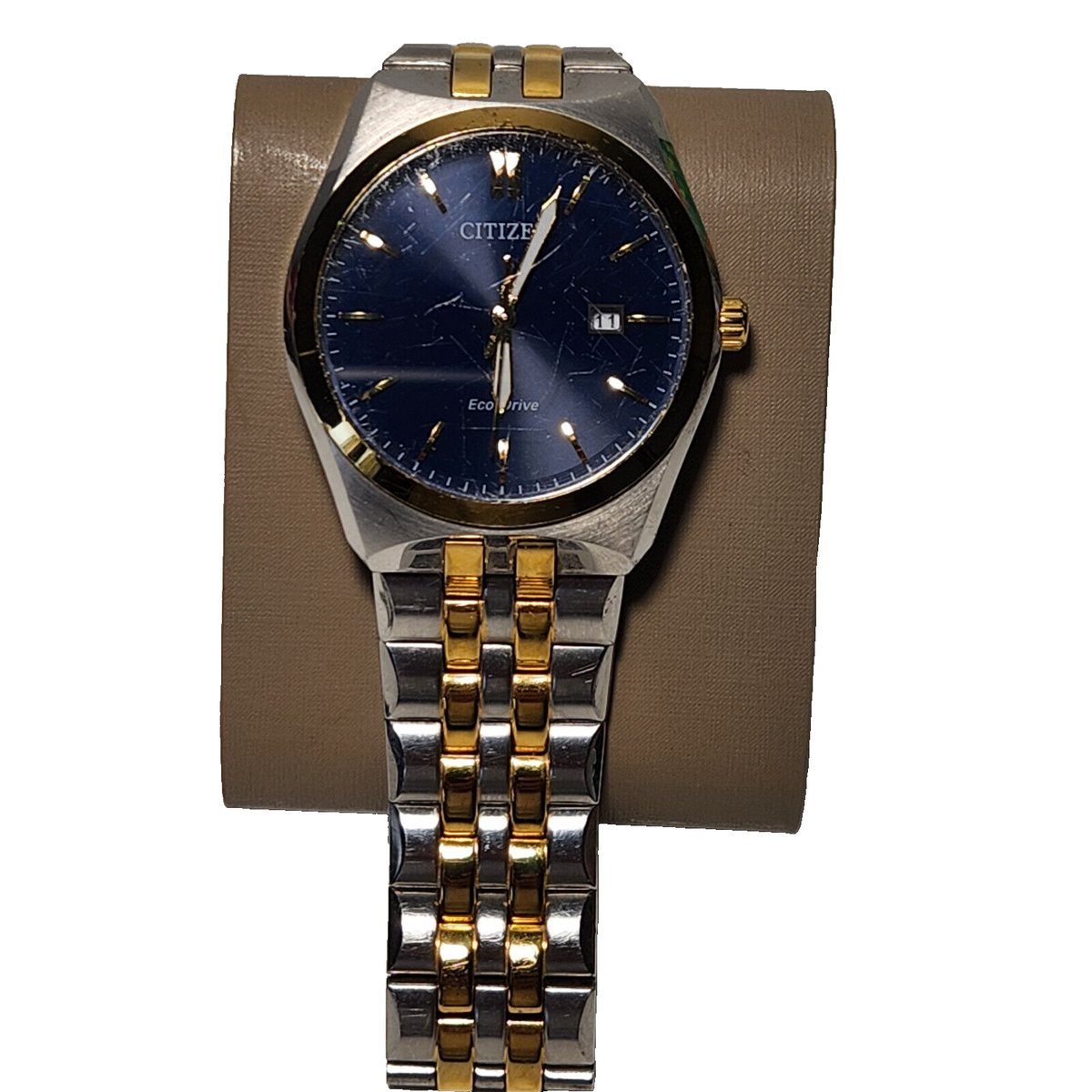 Citizen Corso Eco-Drive Blue Dial Two Tone Stainless Steel Mens