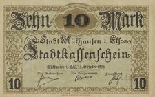 Alzacja Mülhausen 10 marek 1918