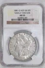1881-O VAM-27 "DDO EAR" HOT 50 MORGAN DOLLAR NGC AU53