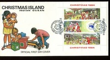 1984 Christmas Island Christmas (Mini Sheet) FDC