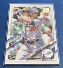 2021 Topps UK Edition #160 DJ Peters RC Los Angeles Dodgers
