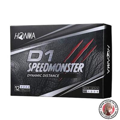 NEU Honma Golf D1 Speed Monster Golfbälle 1 Dutzend 12er Pack weiß