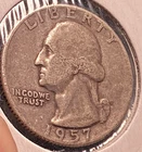 1957 Phedelphia minted Washington Quarter