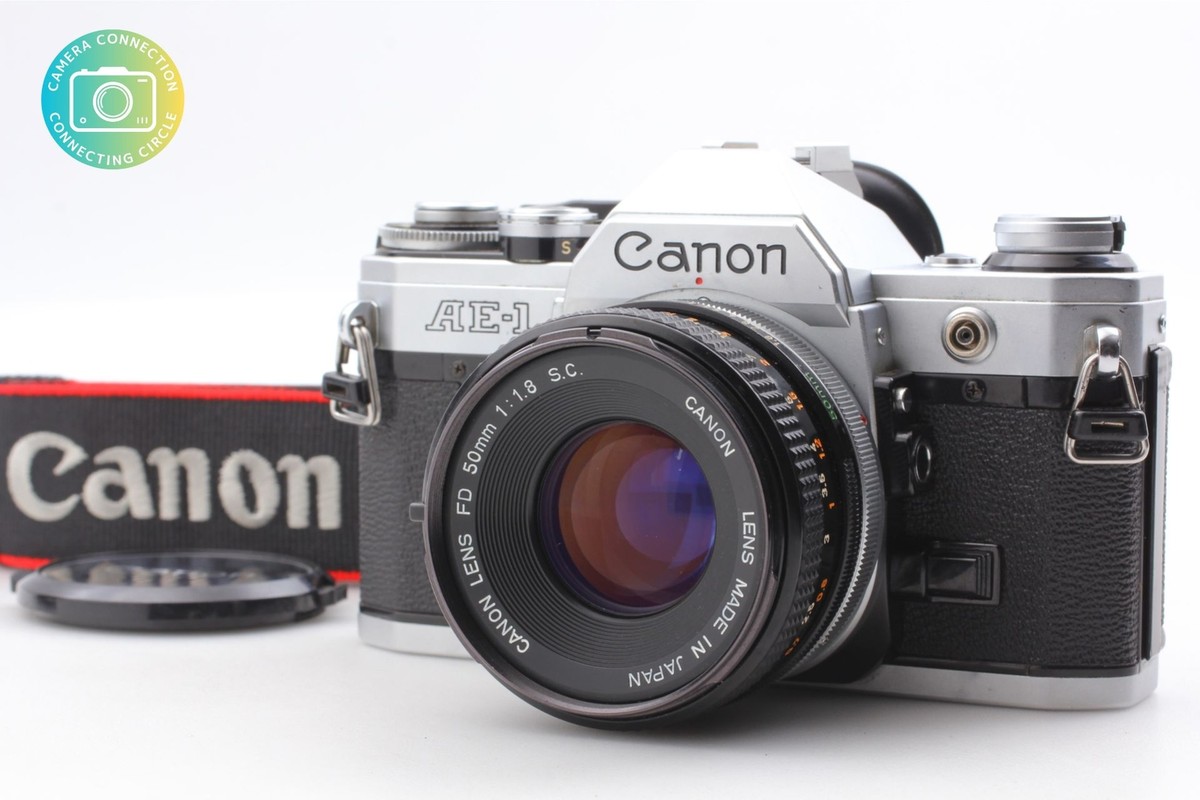 Near MINT+++] Canon AE-1 35mm Film Camera FD 50mm f/1.8 S.C.