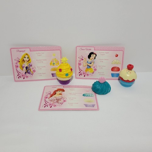 Disney Princess Enchanted Cupcake Party Game Rapunzel, Snow White, Ariel Lot 