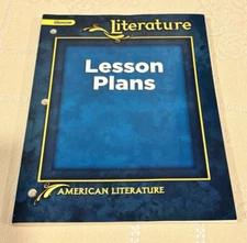 GLENCOE Literature American Literature Lesson Plans Paperback Book for Teachers