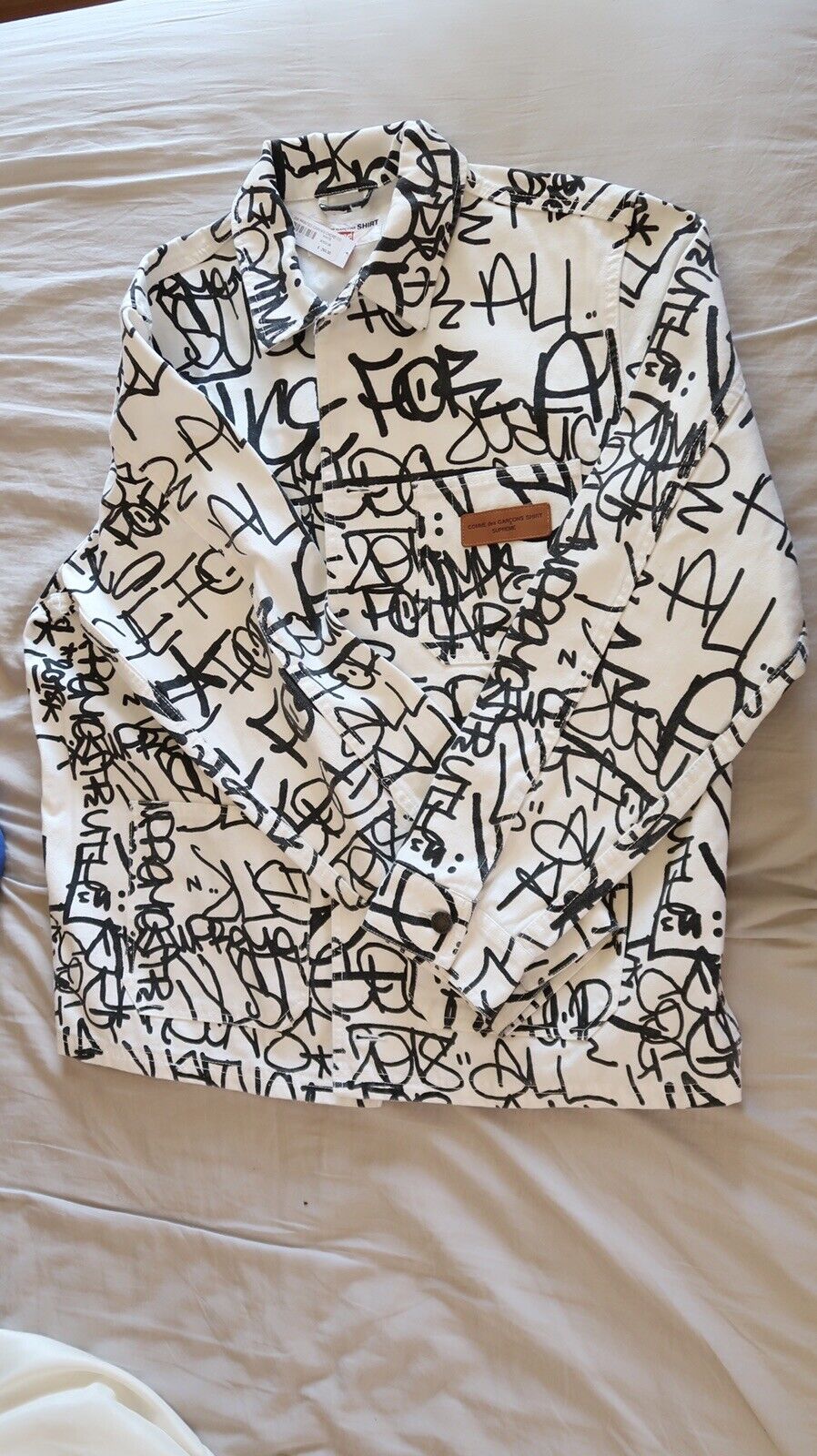 Supreme Comme des Garcons shirt printed canvas Size: Medium