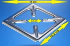 GAS STOVE CROSS FLAME CROSS REDUCER GAS CROSS SQUARE STOVE CROSS STAINLESS STEEL ITALY