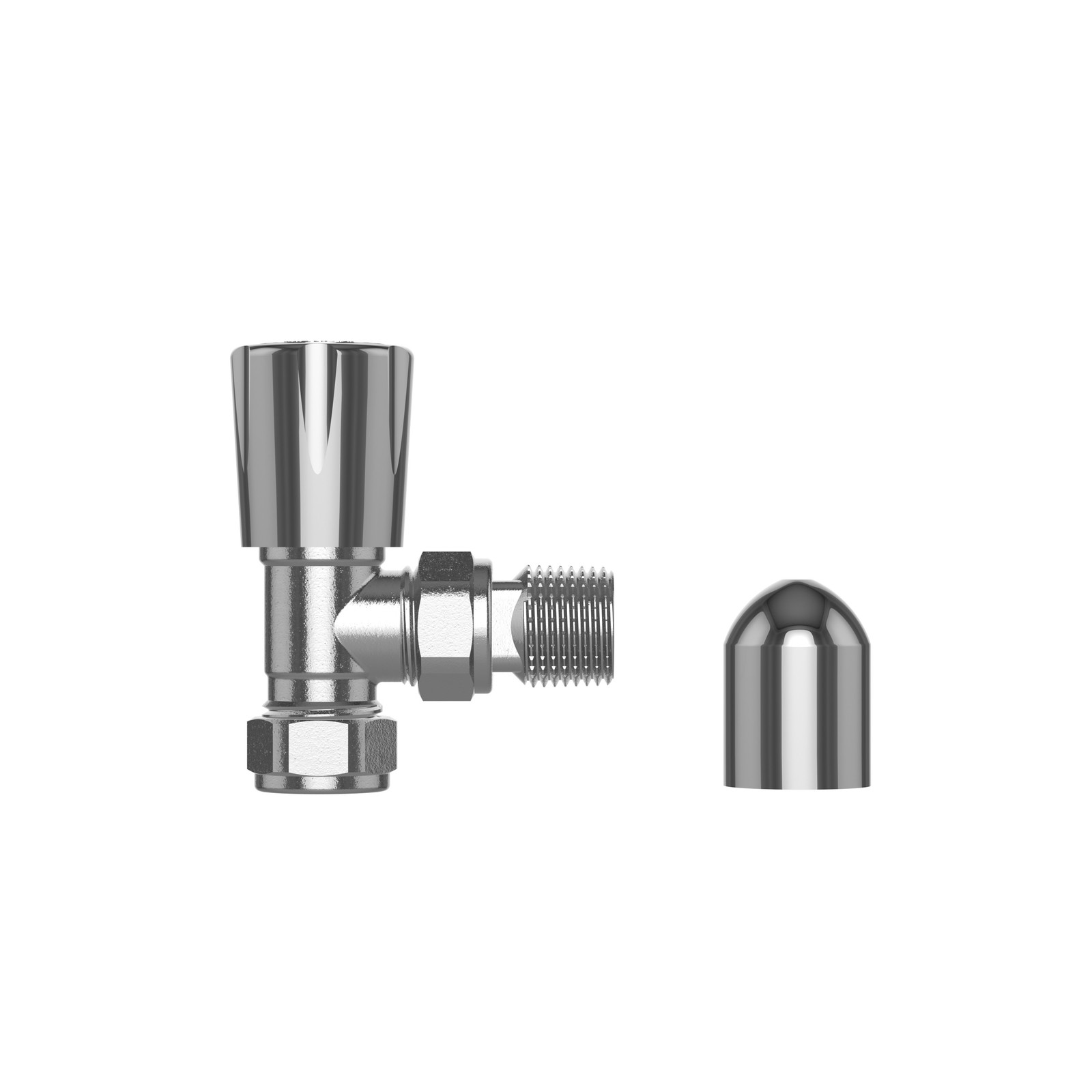 Pro Plus Angled Manual Radiator Valve 15mm