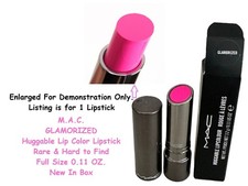 MAC GLAMORIZED Huggable Lip Color Lipstick Full Size 0.11 OZ NIB