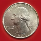 1935-S Washington Silver Quarter BU *UNCIRCULATED* Sold As Pictured 899