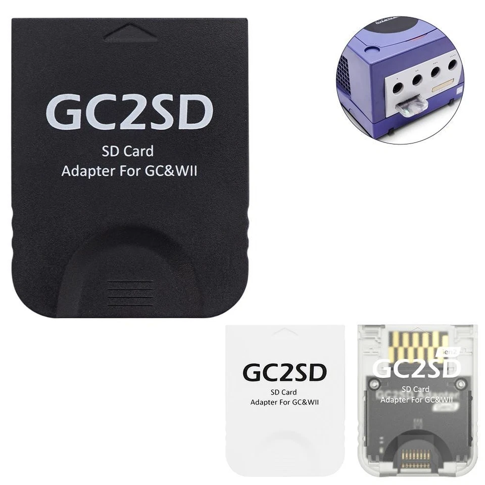 for NGC Game Cube Wii For GC2SD TF card reader memory adapter; card T4S4 - Image 4 of 4