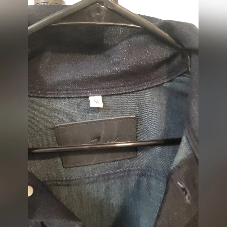 7 For All Mankind cashmere denim and leather jacket size Medium - Image 4 of 4