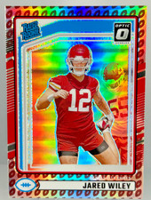 2024 Donruss - Rated Rookie Jared Wiley #387 Optic Preview Football Emoji  