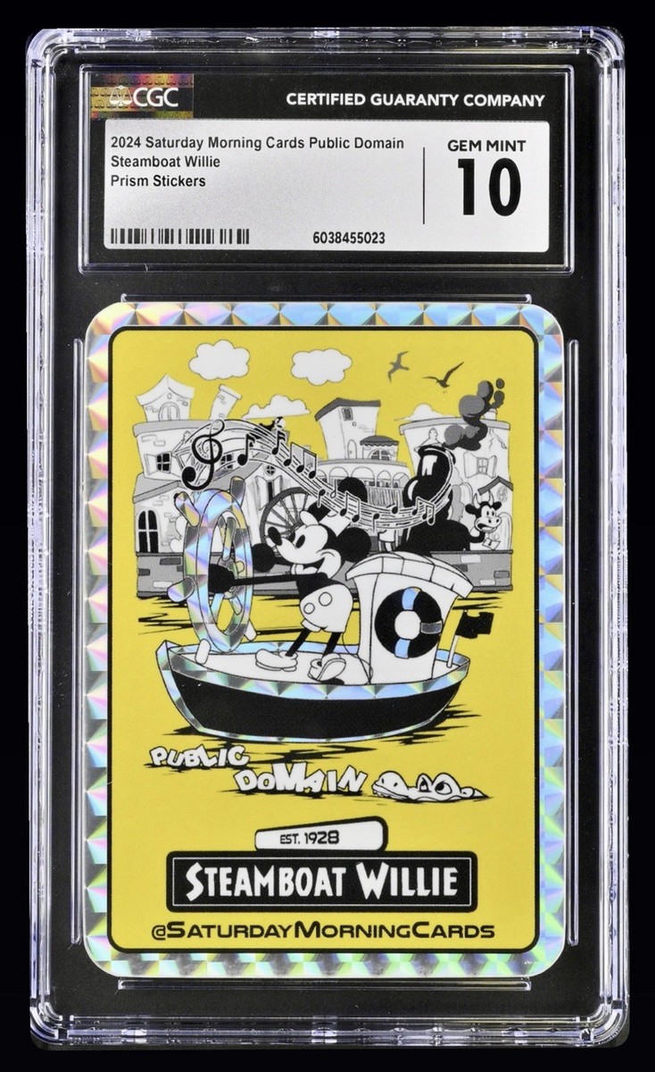 2024 Steamboat Willie Disney Mickey Mouse Saturday Morning Cards