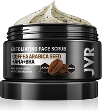 JVR Face Scrub for Men, Facial Scrub for Deep Exfoliating, Cleansing, Removing B