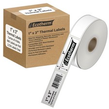 1" x 3" Thermal Labels | 4 Rolls | 2720 Labels | fits Zebra, Godex, Arkscan, ...