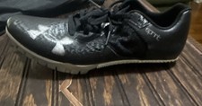 Under Armour Sprint Black Track Running Shoes with Spikes, Wrench  Bag