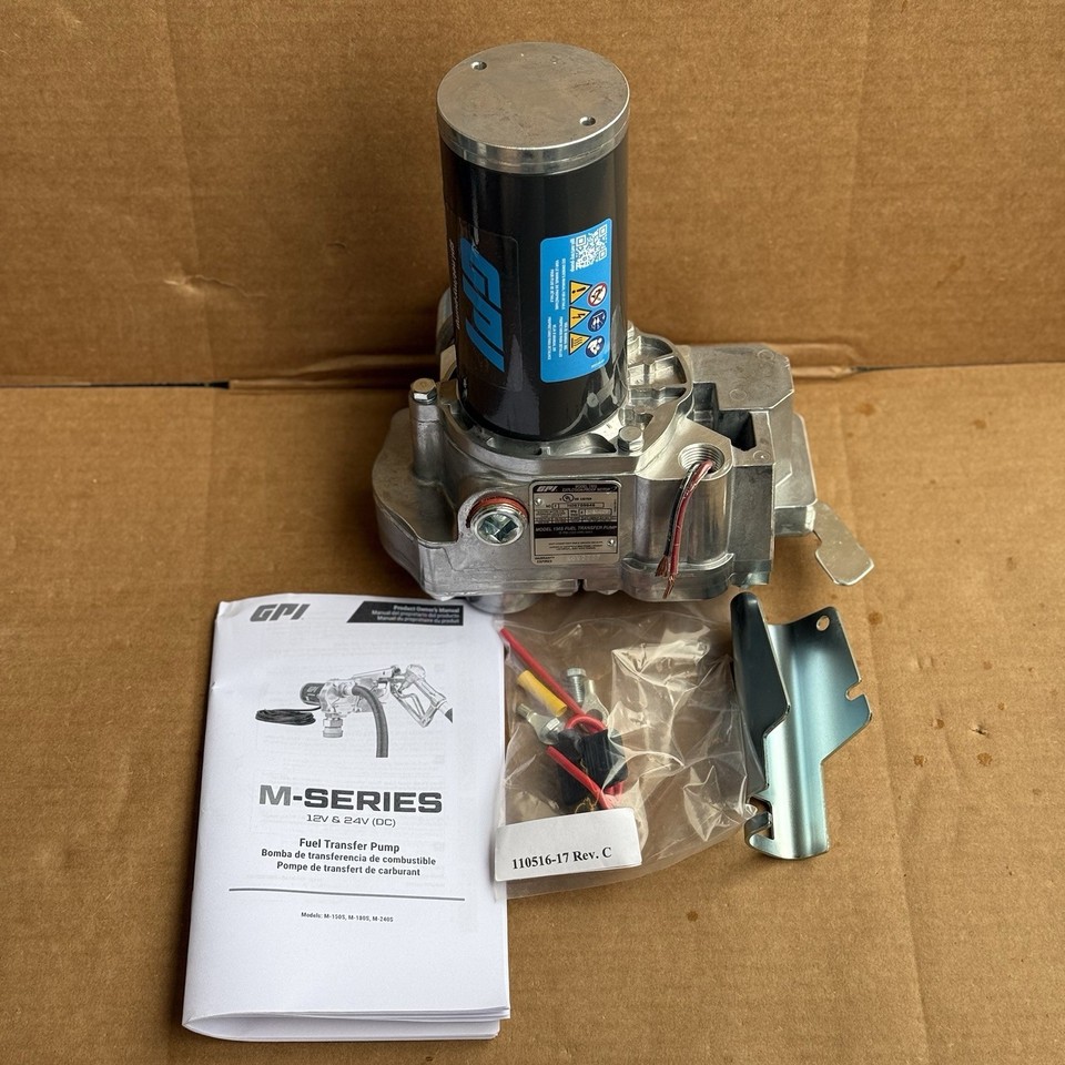 GPI 110240-02 15 GPM 12V FUEL TRANSFER PUMP M-150 SERIES M-150S-E-PO | eBay