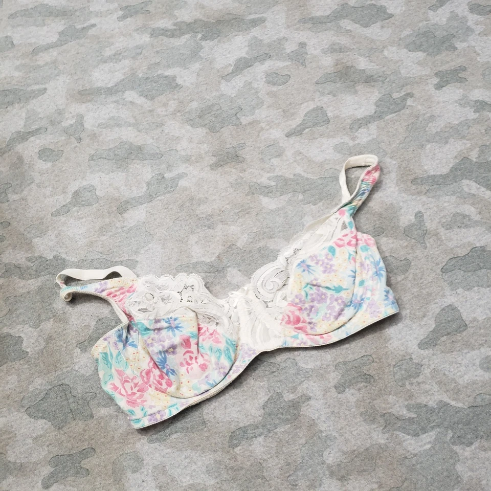 Vintage Vanity Fair Bra Womens 38C Multicolor Underwired - Image 2 of 4