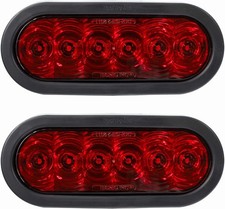 2 Trailer Truck Led Sealed Red 6 Oval Stopturntail Light Tecniq Usa 2 Trailer Truck Led Sealed Red 6 Oval Stopturntail Light Tecniq Usa