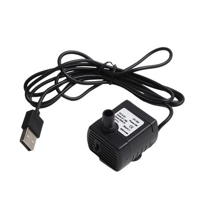 3W USB Tauchpumpe 5V6V DC 500LH Durchfluss für Brunnen Aquarium Steingarten Gar
