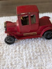 Vintage Japanese Pressed Tin Model T 1915 Toy Car Litho Made In Japan