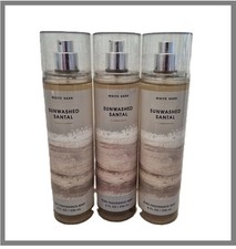 Bath  Body Works Sunwashed Santal Fine Fragrance Mist 8 oz x3-Bergamot Violet