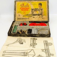 DDR Metallbaukasten Thale Stahlbau Technik Nr.1 mit Anleitung (1097) Sammler