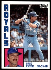 1984 Topps Greg Pryor . Kansas City Royals #317