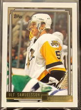 1992-93 Topps Gold Ulf Samuelsson #127 Pittsburgh Penguins