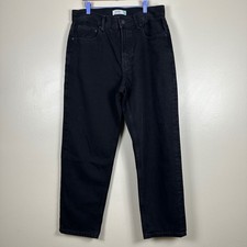 Next Women's 10R Column High Rise Jeans Black Denim NEW
