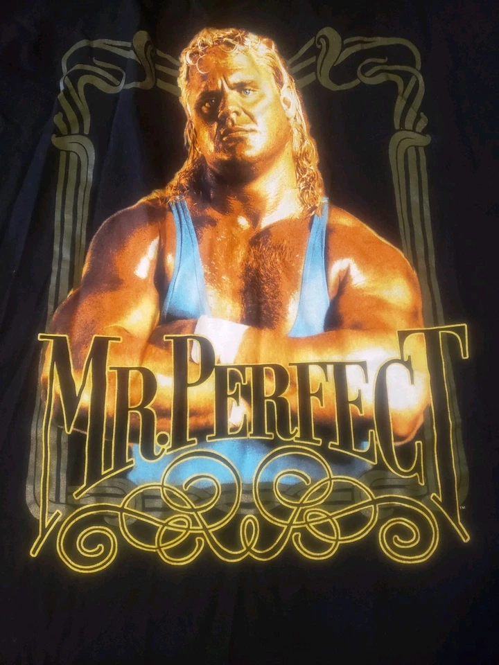 Camiseta Mr Perfect Wwe Talla 2XL Negra WWE Curt Hennig  Foto 2 de 4