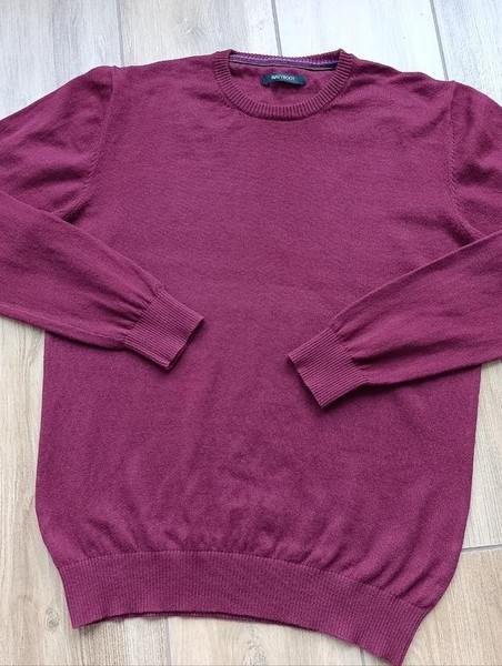 Men Navyboot Sweater Burgundy Cashmere 40 /L / 48